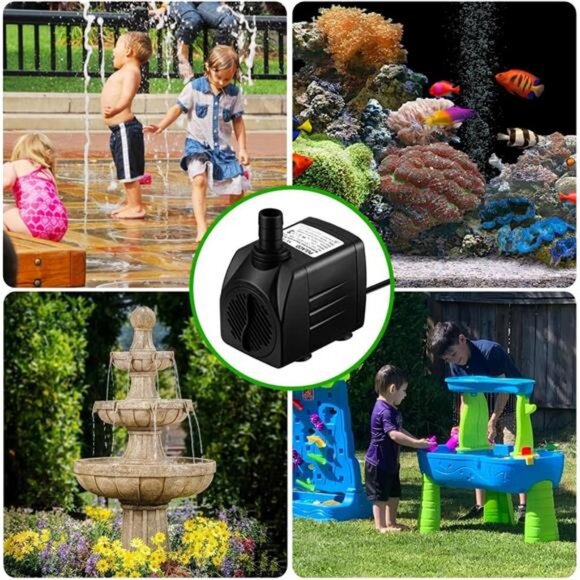 400GPH Submersible Water Pump with 5 ft Tubing, 25W durable fountain water pump - Picture 6 of 7